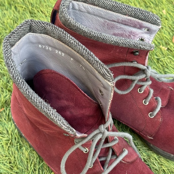 Santoni handmade leather suede winter boots - Picture 4 of 6